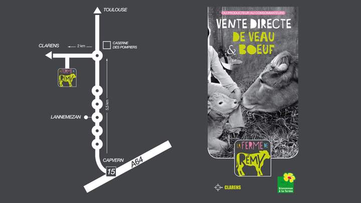 Localisation La ferme de Rémy Hautes-Pyrénées